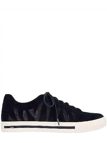 L'Amour Des Pieds Women's Keaton Leather Sneakers in Black (view 2)