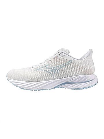 Mizuno Women's Wave Inspire 21 Running Shoe in White/Nantucket Breeze (view 2)