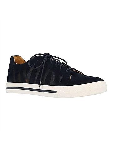 L'Amour Des Pieds Women's Keaton Leather Sneakers in Black (view 1)