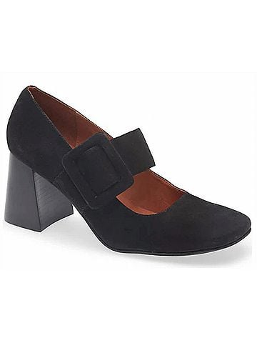 Chocolat Blu Women's Halle Block Heel Sandlas in Black (view 1)