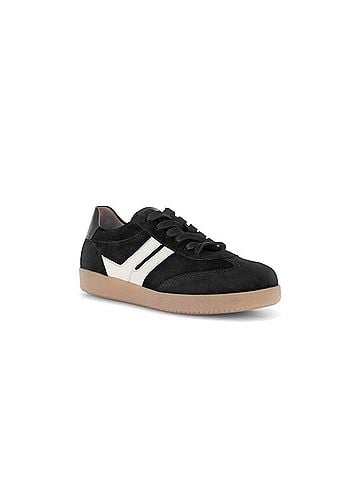 Gabor Women's Velour Round Toe Sneakers in Black (view 1)
