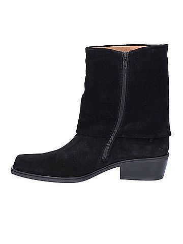 Gabor Women's Foldover Ankle Boots in Black (view 2)