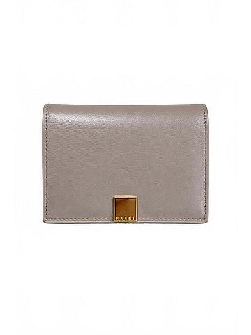 MARNI Women's Prisma Folded Leather Wallet in Cork Beige (view 1)
