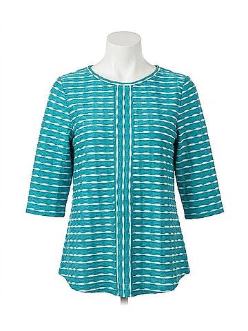 Habitat Newport Knit Bellevue Top in Turquoise (view 1)