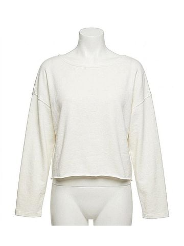 perfectwhitetee Taylor Long Sleeve Top in Au Natural Clean (view 1)