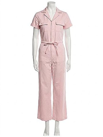 KANCAN JEANS Wide Leg Jumpsuit in Blushing Pink (view 1)
