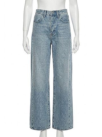 Just Black Barrel Twist Jean in Medium Wash (view 1)