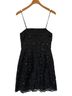 Lilly Pulitzer 100% Polyester Solid Floral Black Cocktail Dress Size 2 - photo 2