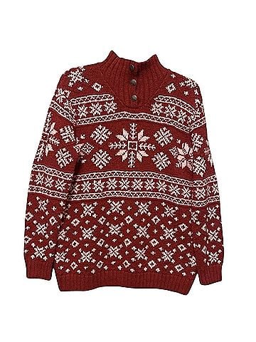 Ralph Lauren vintage red snowflake Pullover Sweater (view 1)