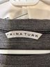 Trina Turk 100% Other Stripes Black Gray White Sweatshirt Size S - photo 3