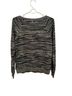 Trina Turk 100% Other Stripes Black Gray White Sweatshirt Size S - photo 2