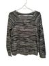 Trina Turk 100% Other Stripes Black Gray White Sweatshirt Size S - photo 1