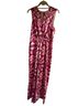 MNG by Mango Floral Pink White Jumpsuit Size M - photo 1
