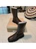 Anthropologie 100% Leather Brown Boots Size 7 - photo 4