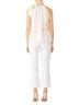 Cynthia Rowley 100% Polyester Floral White Pink Sleeveless Blouse Size 4 - photo 3