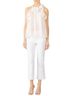 Cynthia Rowley 100% Polyester Floral White Pink Sleeveless Blouse Size 4 - photo 2