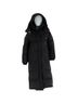 Yves Salomon 100% Other Black Coat Size S - photo 1