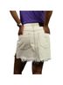 One Teaspoon 100% Cotton Solid White Brown Ivory Denim Skirt Size 29 waist - photo 2
