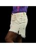 One Teaspoon 100% Cotton Solid White Brown Ivory Denim Skirt Size 29 waist - photo 4