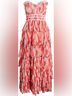 Hutch 100% Polyester Print Pink Cocktail Dress Size 6 - photo 4