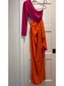Michael Costello Color Block Orange Pink Red Cocktail Dress Size 10 - photo 11
