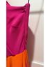 Michael Costello Color Block Orange Pink Red Cocktail Dress Size 10 - photo 8