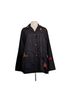 Chico's Design 100% Silk Floral Black Jacket Size M - photo 1