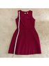 Gap Solid Red Casual Dress Size 4 - photo 10