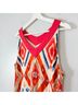 Chico's Print Red Ivory Casual Dress Size L - photo 4
