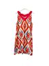 Chico's Print Red Ivory Casual Dress Size L - photo 1