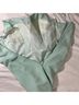 Bill Levkoff 100% Polyester 100% Polyester Solid Green Cocktail Dress Size 8 - photo 13
