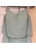 Bill Levkoff 100% Polyester 100% Polyester Solid Green Cocktail Dress Size 8 - photo 5