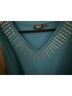 Oncue Casual Solid Teal Long Sleeve Blouse Size 2X - photo 6