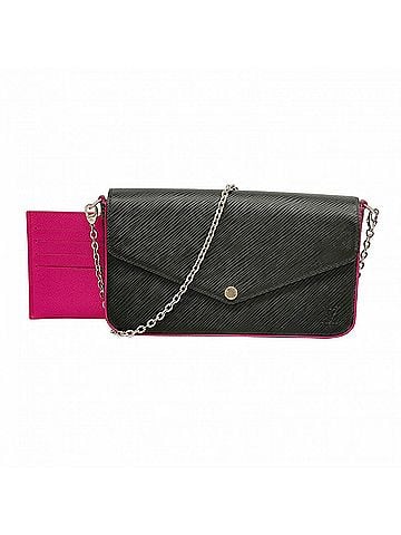 Louis Vuitton Louis Vuitton Epi Leather Pochette Felicie M64579 Noir Hot Pink Women's Wallet/Shoulder Wallet (view 1)