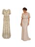 Jenny Packham 100% Polyester Solid White Cocktail Dress Size 8 - photo 1