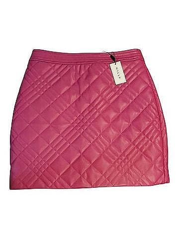 Milly Hailey Faux Leather Skirt (view 1)
