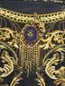Camilla 100% Silk Damask Gold Jacket Size L - photo 10