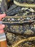 Camilla 100% Silk Damask Gold Jacket Size L - photo 15