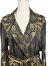 Camilla 100% Silk Damask Gold Jacket Size L - photo 4