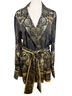 Camilla 100% Silk Damask Gold Jacket Size L - photo 1