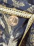 Camilla 100% Silk Damask Gold Jacket Size L - photo 7