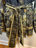 Camilla 100% Silk Damask Gold Jacket Size L - photo 5