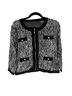 Michael Simon 100% Nylon Solid Black Silver Jacket Size L (petite) - photo 1