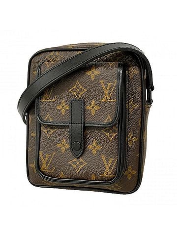 Louis Vuitton Louis Vuitton Monogram Macassar Christopher Wearable Wallet M69404 Brown Men's Shoulder Bag (view 1)