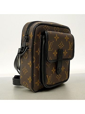Louis Vuitton Louis Vuitton Monogram Macassar Christopher Wearable Wallet M69404 Brown Men's Shoulder Bag (view 2)