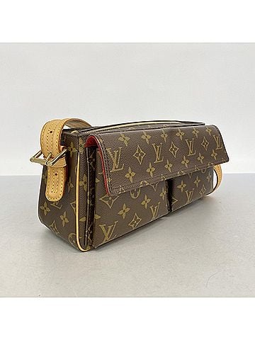 Louis Vuitton Louis Vuitton Monogram Vivacite MM Shoulder Bag M51164 Brown Women's (view 2)