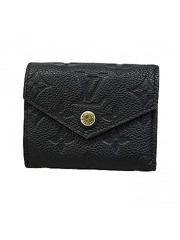 Louis Vuitton Louis Vuitton Tri-fold Wallet Monogram Empreinte Portefeuille Zoe M62935 Noir (Women's) (view 1)