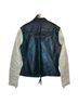 Harley Davidson 100% Leather 100% Cotton 100% Polyester Color Block Black Tan Leather Jacket Size M - photo 2