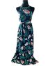 Lulus 100% Rayon Floral Blue Green Casual Dress Size M - photo 1