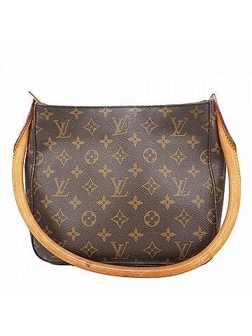 Louis Vuitton Louis Vuitton Monogram Looping MM Shoulder Bag M51146 Brown Women's (view 1)